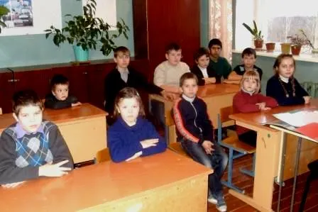 На классном часе.